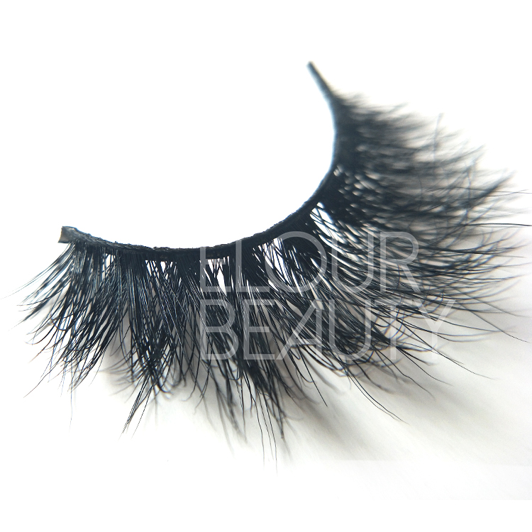 Lush OEM 3D volume mink eyelashes companies China ED34